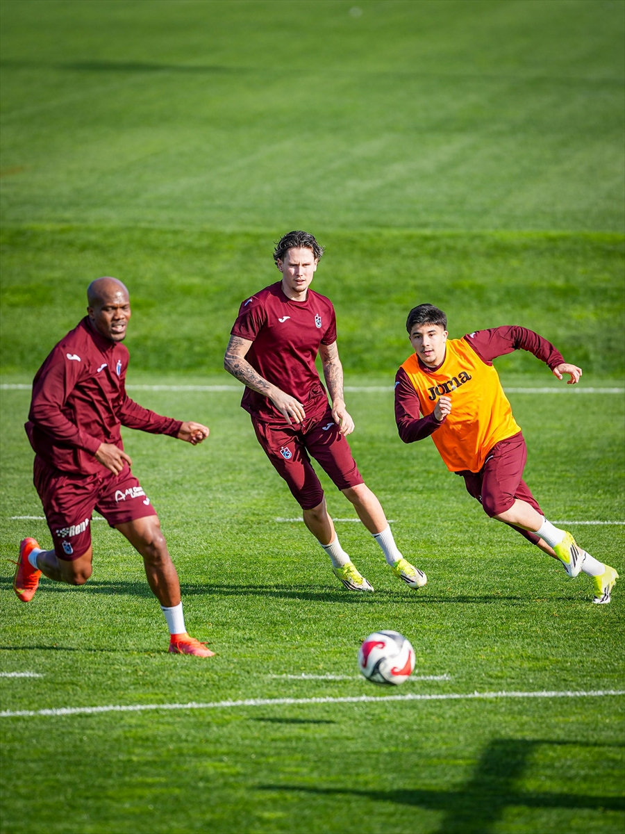 Trabzonspor, Galatasaray maçı hazırlıklarını sürdürdü