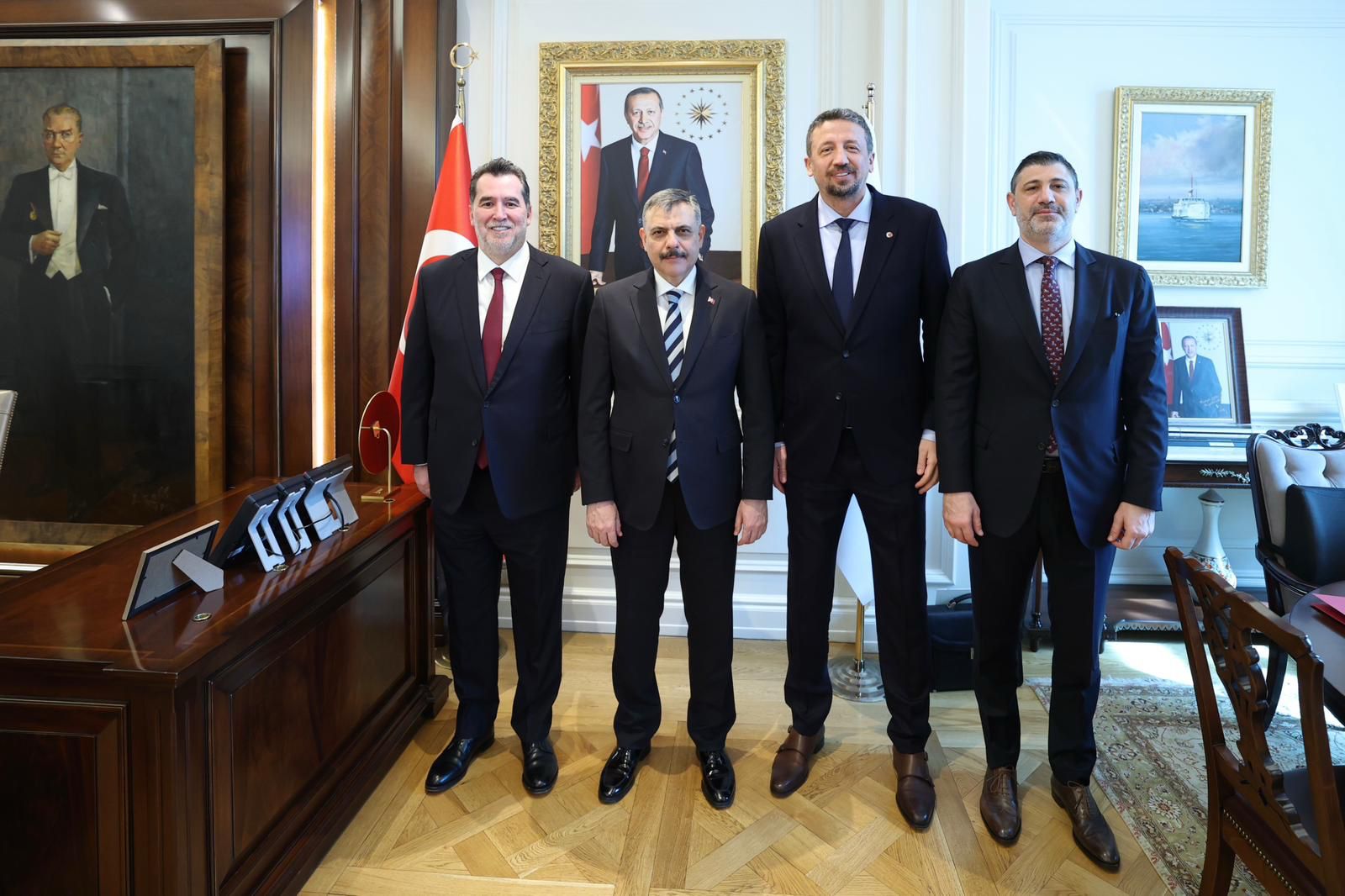 TBF Başkanı’ndan Bakan Gürlek ve Çiftçi’ye tebrik ziyareti