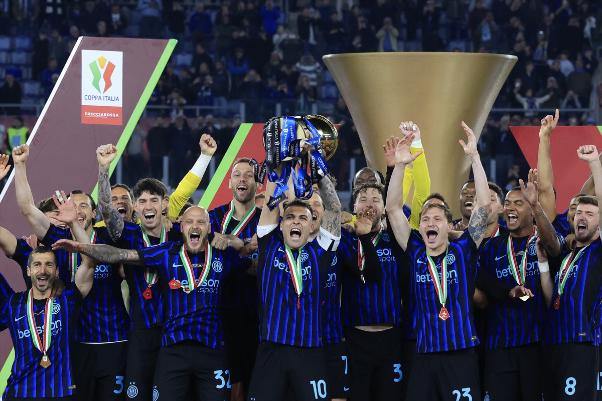 İtalya kupası Inter’in: Hakan’dan şampiyonluk sevinci