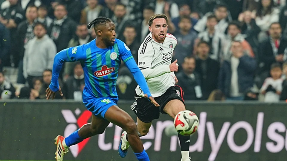 Rizespor–Beşiktaş maçı 2-2’lik skorla kapandı