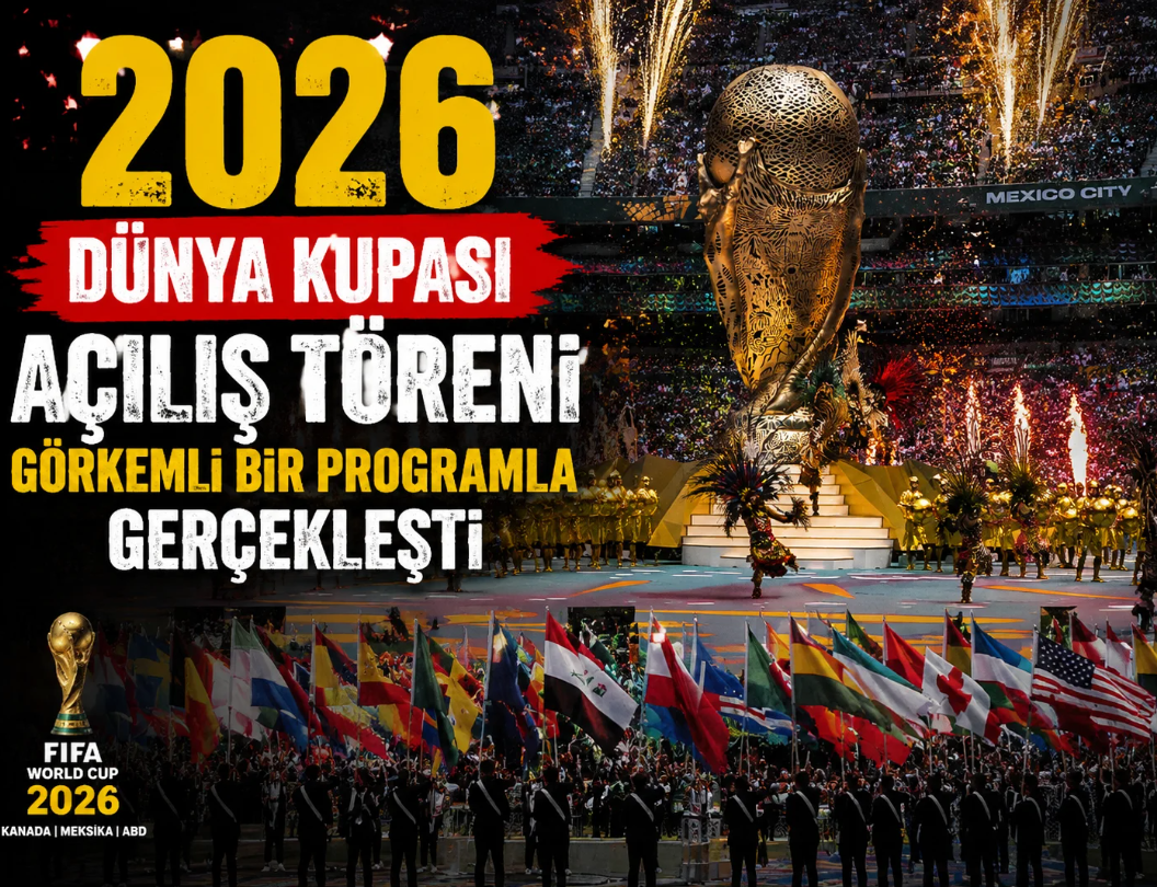 2026 Dünya Kupası açılış töreni görkemli bir programla gerçekleşti