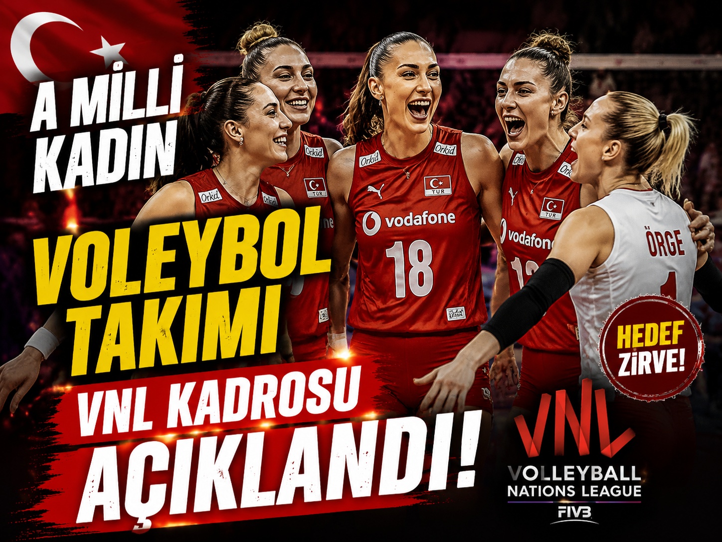 A Milli Kadın Voleybol Takımı VNL kadrosu açıklandı