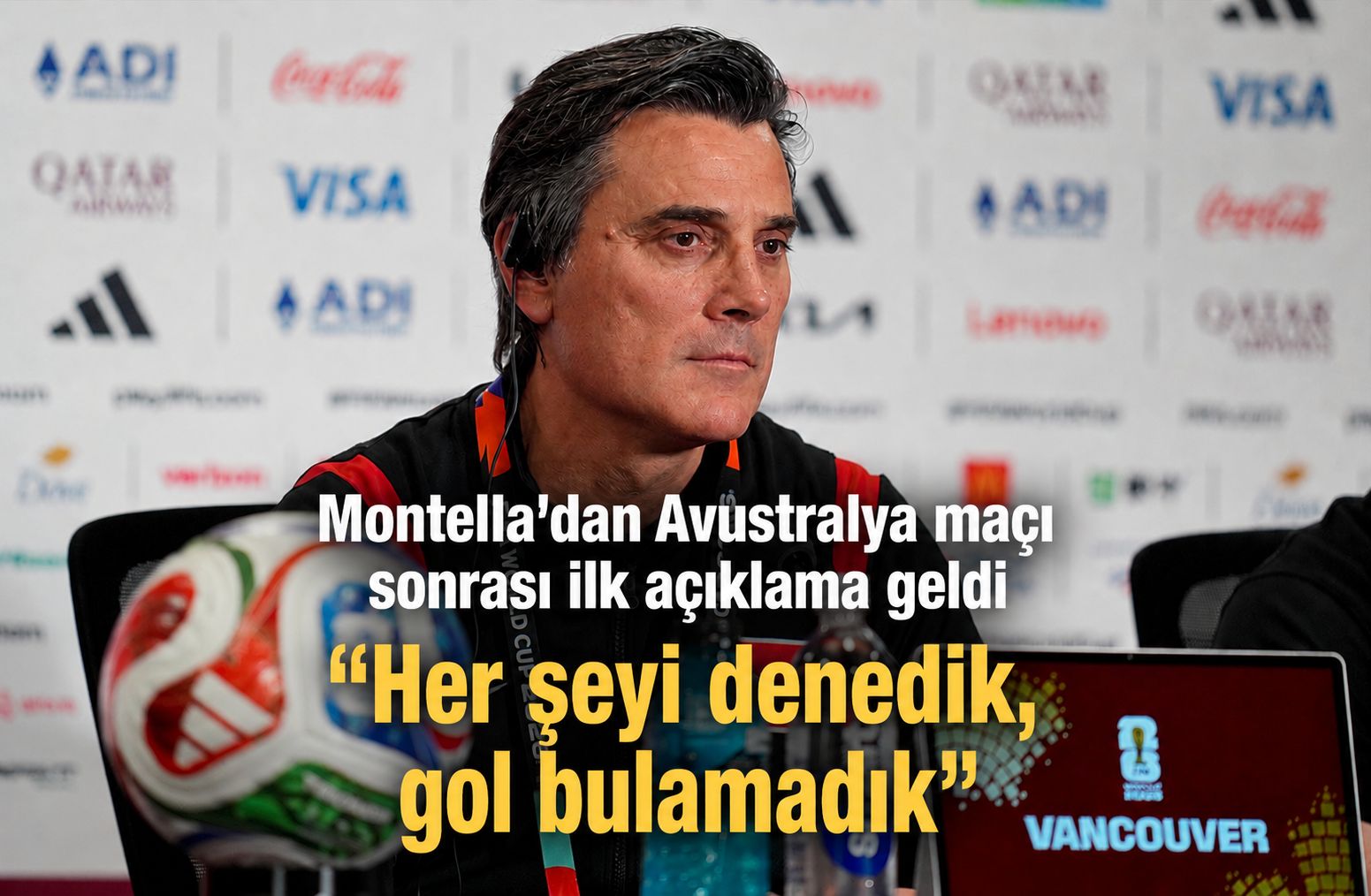 Montella’dan Avustralya maçı sonrası ilk geldi: "Her şeyi denedik, gol bulamadık"