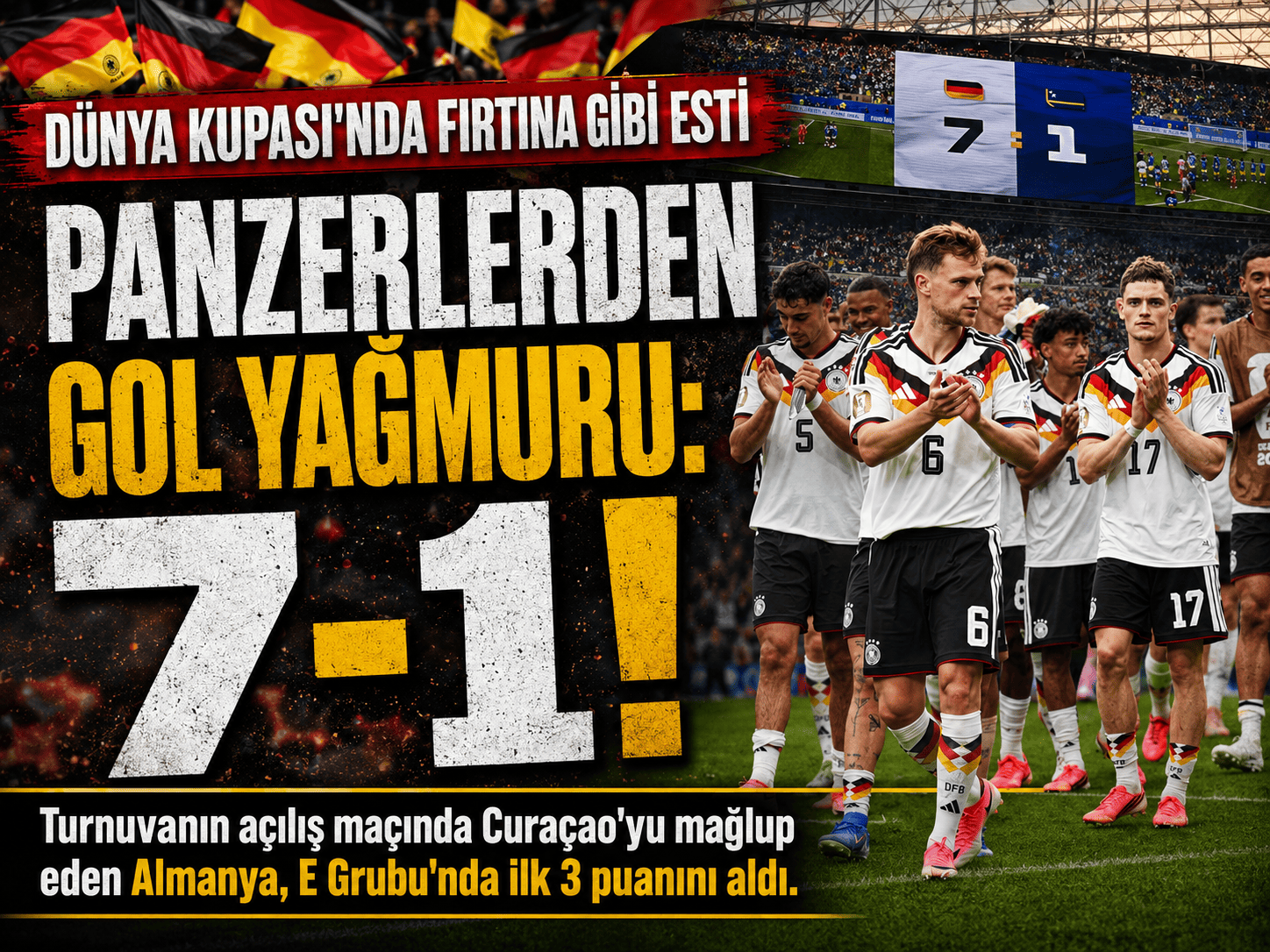 Almanya Dünya Kupası’na gol yağmuruyla başladı