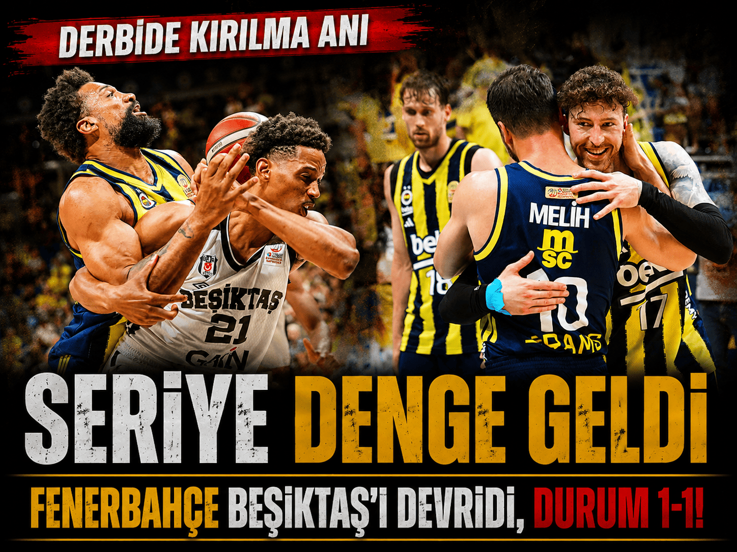 Fenerbahçe Beko’dan derbi geri dönüşü: Seride durum 1-1