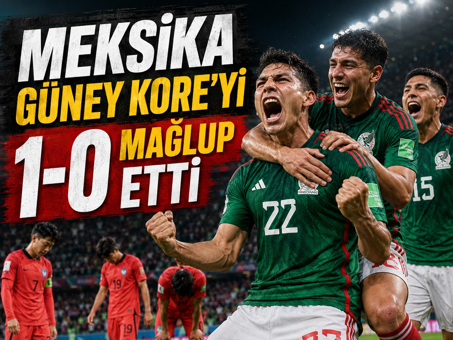 Meksika Güney Koreyi 1-0 mağlup etti