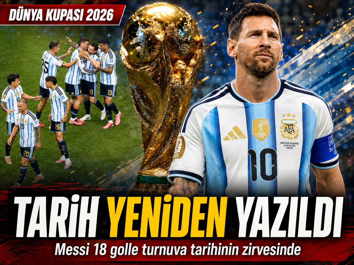 18 golle zirve: Messi bir rekoru daha yıktı