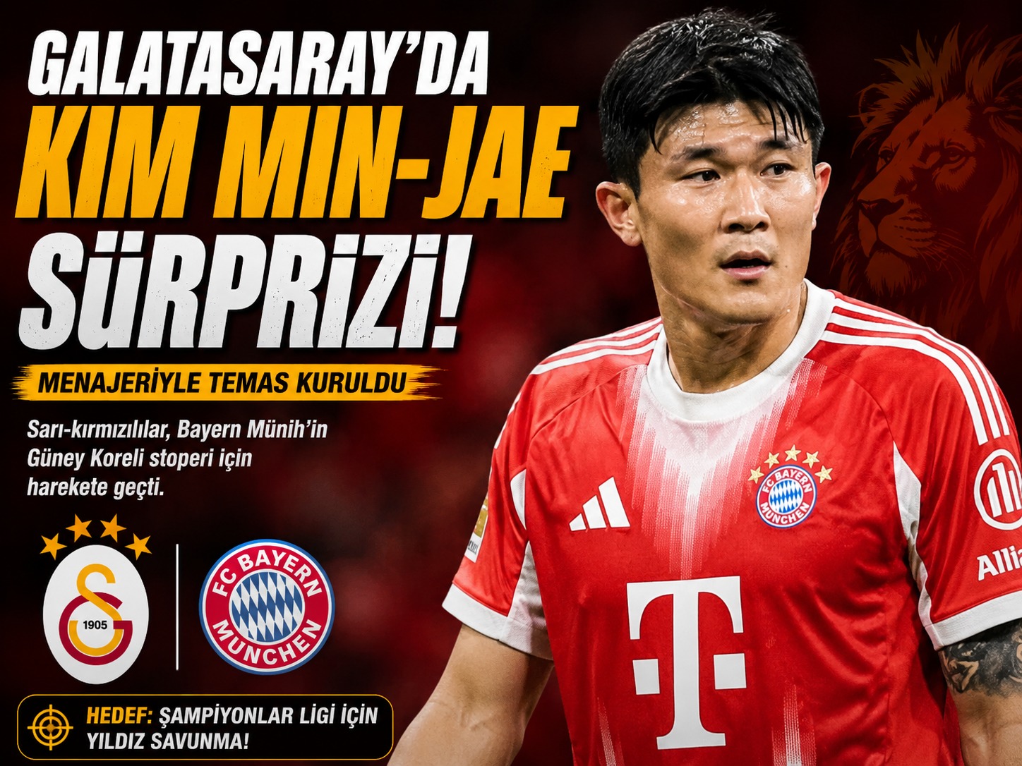 Galatasaray’da Kim Min-Jae sürprizi: Menajeriyle temas kuruldu