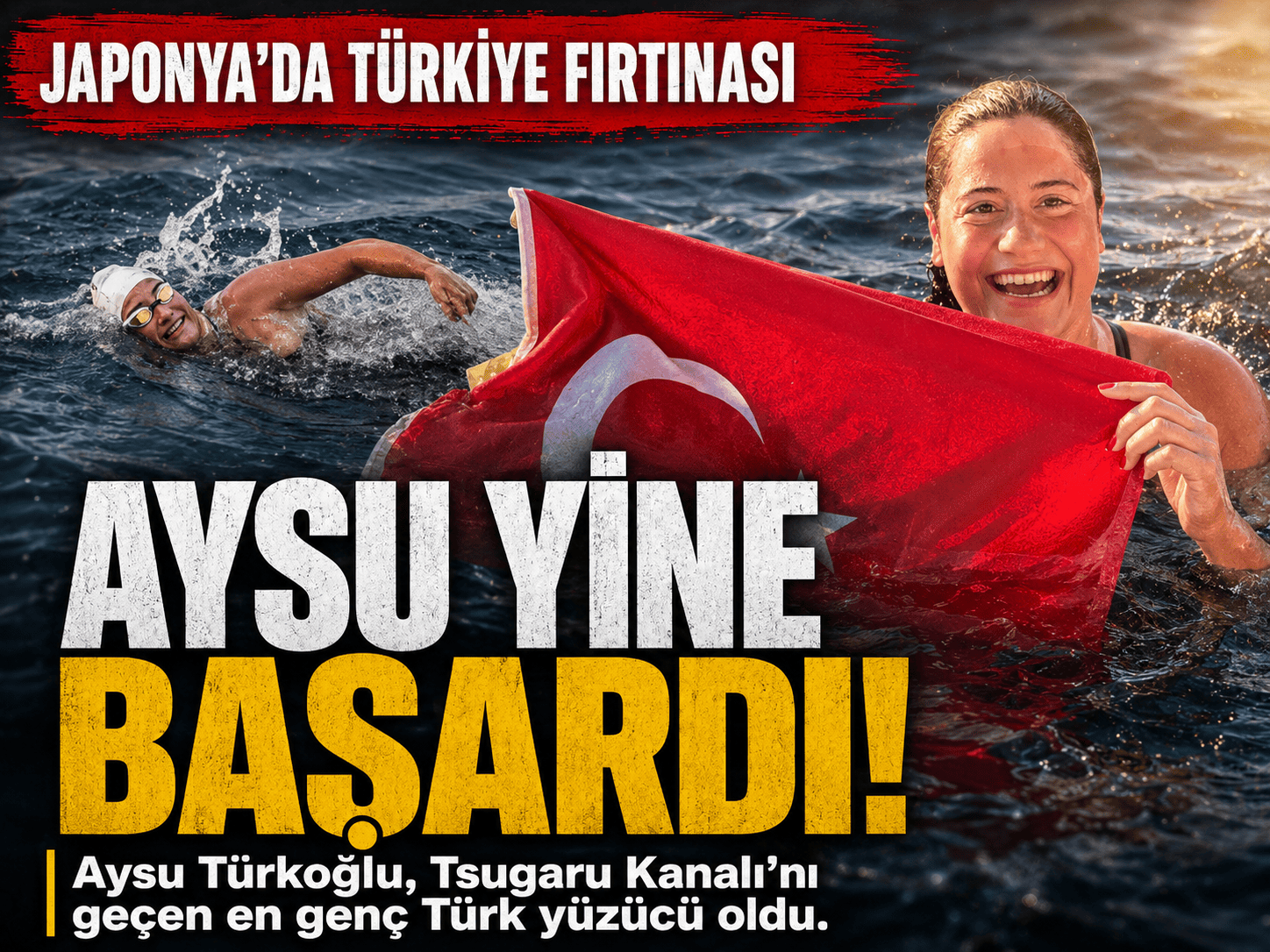 Tsugaru’da dalgalar durduramadı, Aysu başardı!