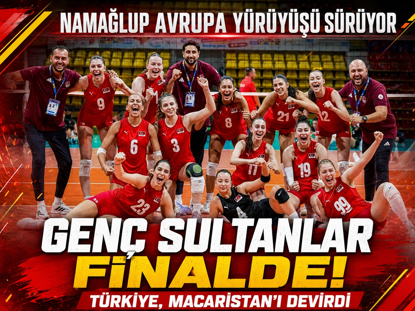 Genç Sultanlar finalde! Türkiye, Macaristan'ı devirdi
