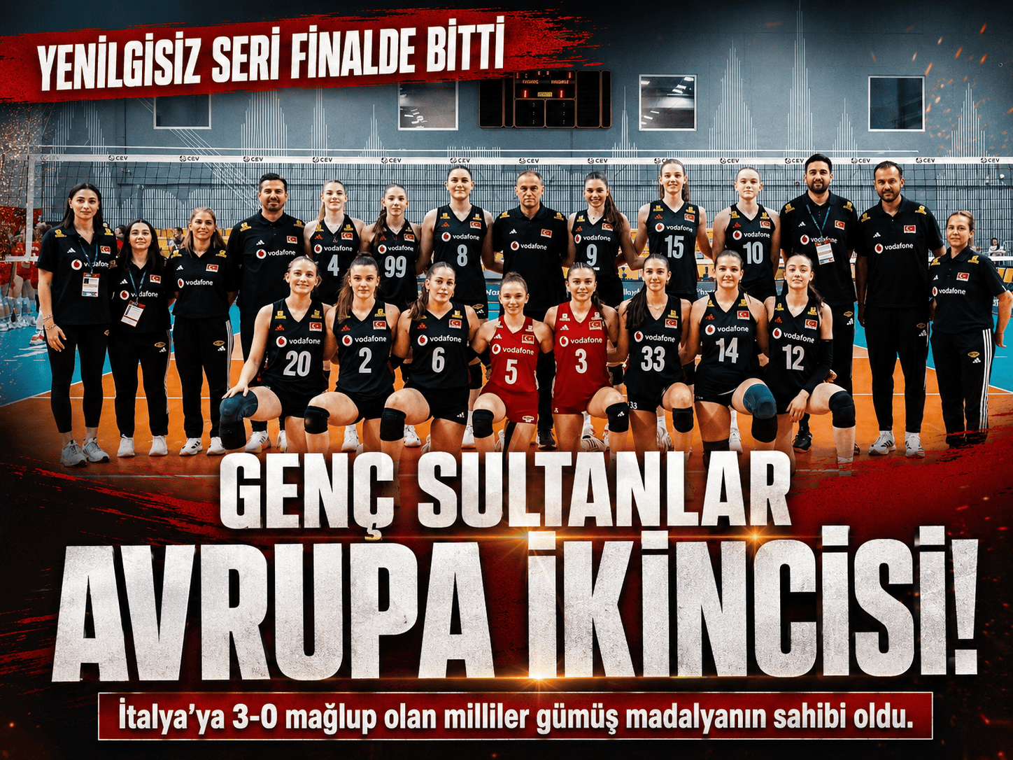Finale fırtına gibi gelen Genç Sultanlar Avrupa ikincisi!
