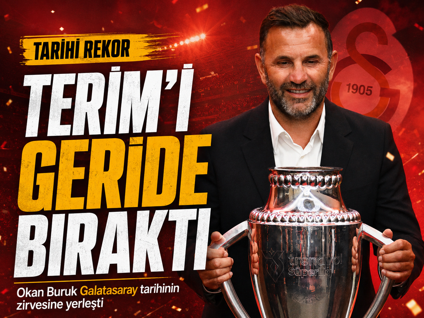 Fatih Terim'i geride bıraktı! Okan Buruk'tan tarihi rekor