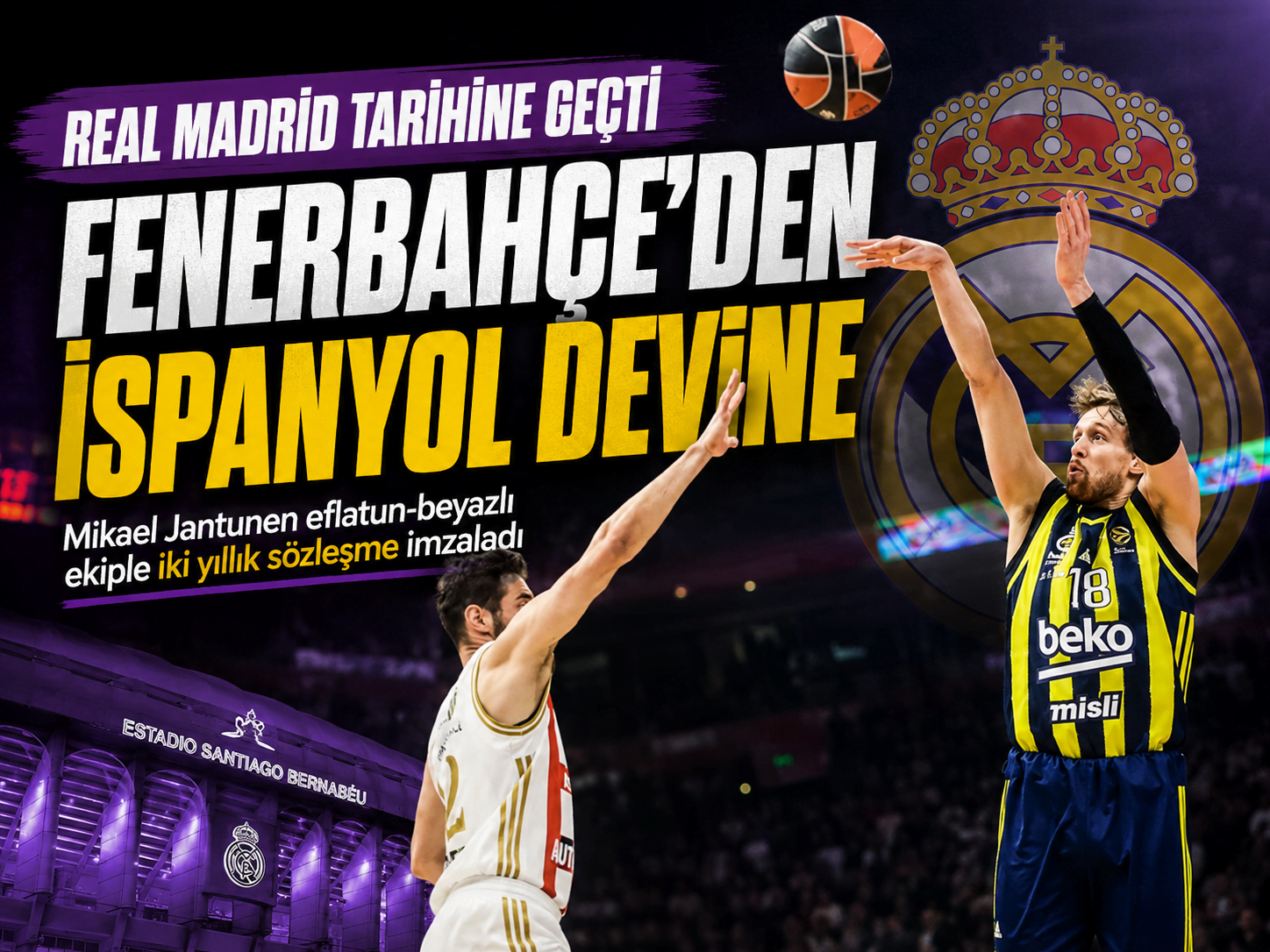 Fenerbahçe'den ayrıldı, Real Madrid'e imzayı attı