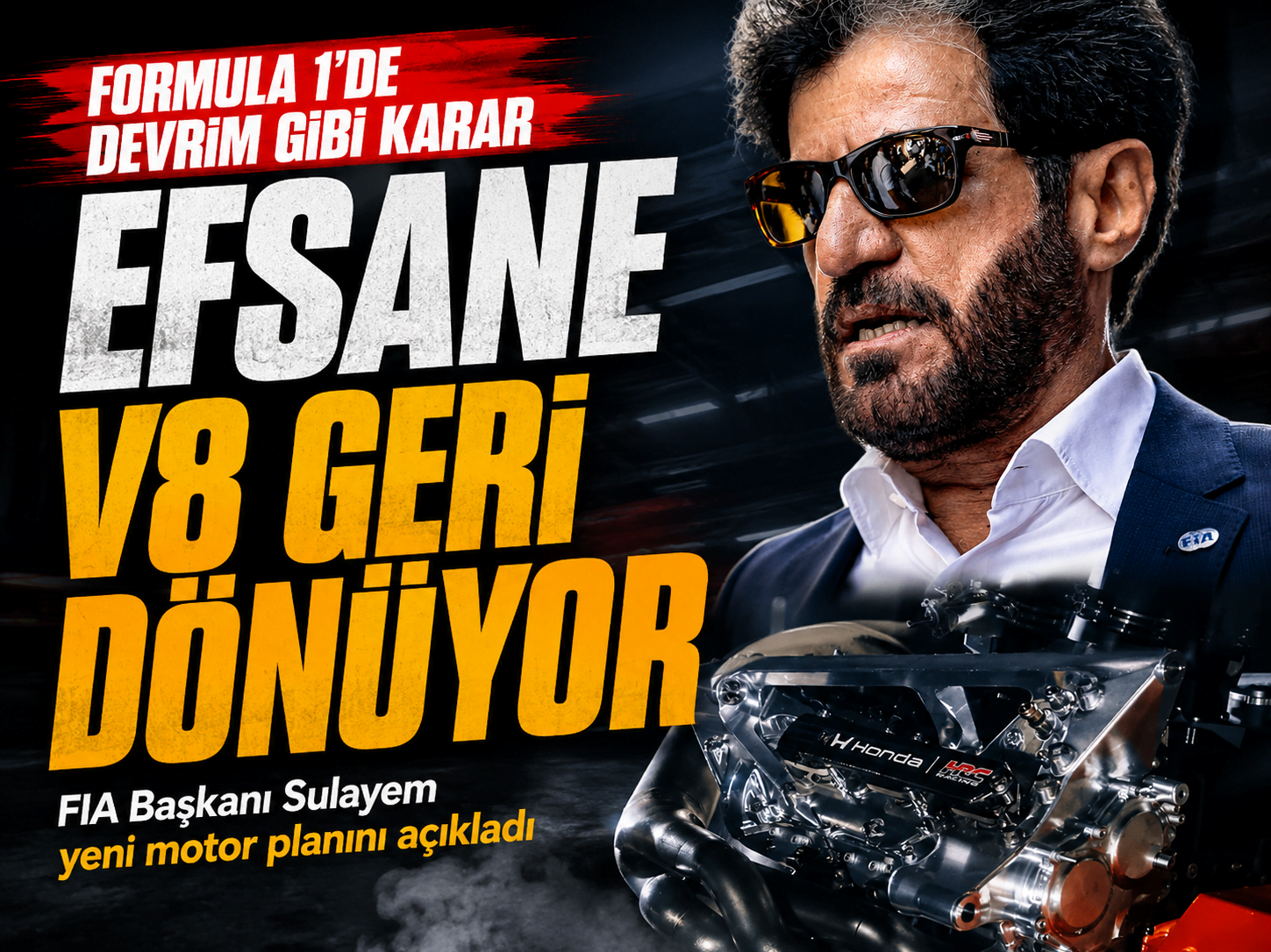 FIA Başkanı'ndan Formula 1 için V8 mesajı