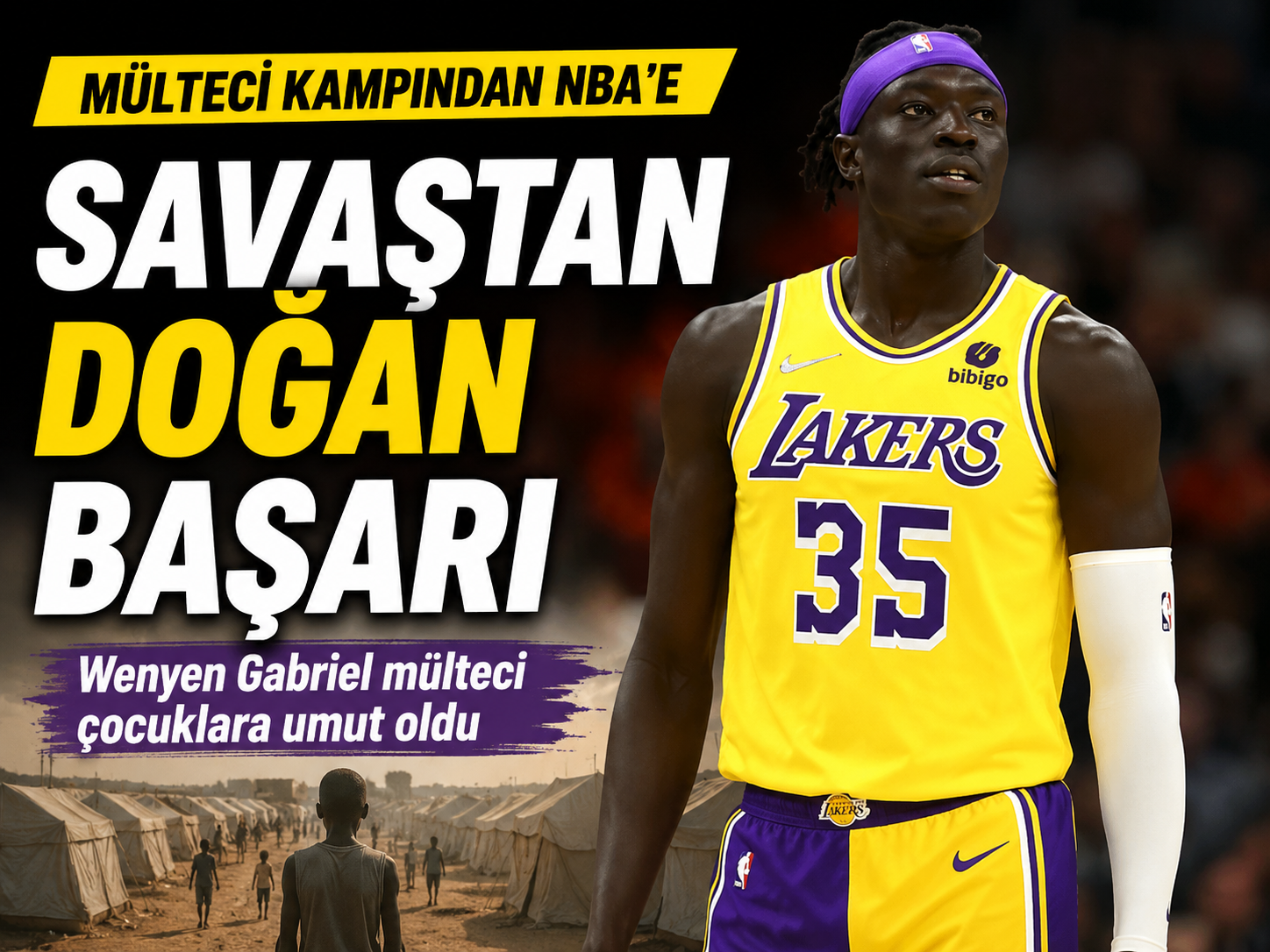 Bebekken savaştan kaçtı, NBA yıldızı oldu!