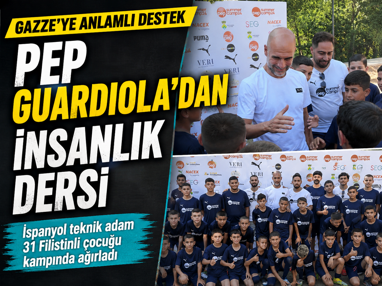 Guardiola'nın yaz kampında duygulandıran görüntüler