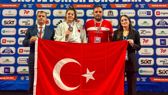 Milli judocular Üsküp'te kürsüye çıktı