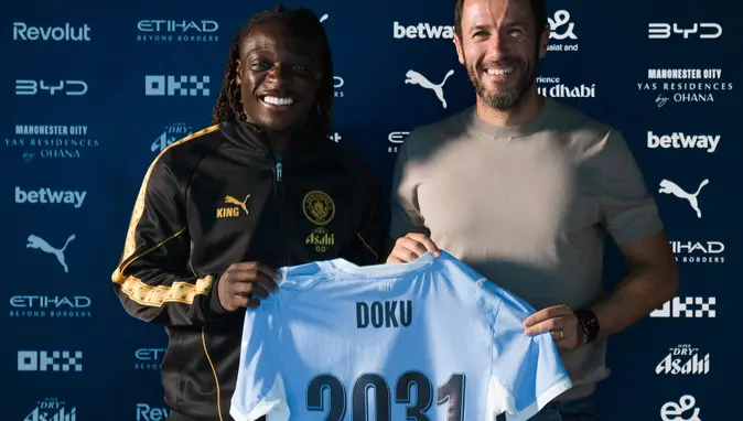 City'den Jeremy Doku'ya 2031'e kadar yeni sözleşme