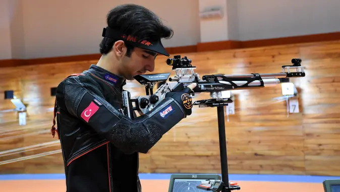 Milli atıcı Abdullah Eren Yıldız'ın hedefi Olimpiyat!