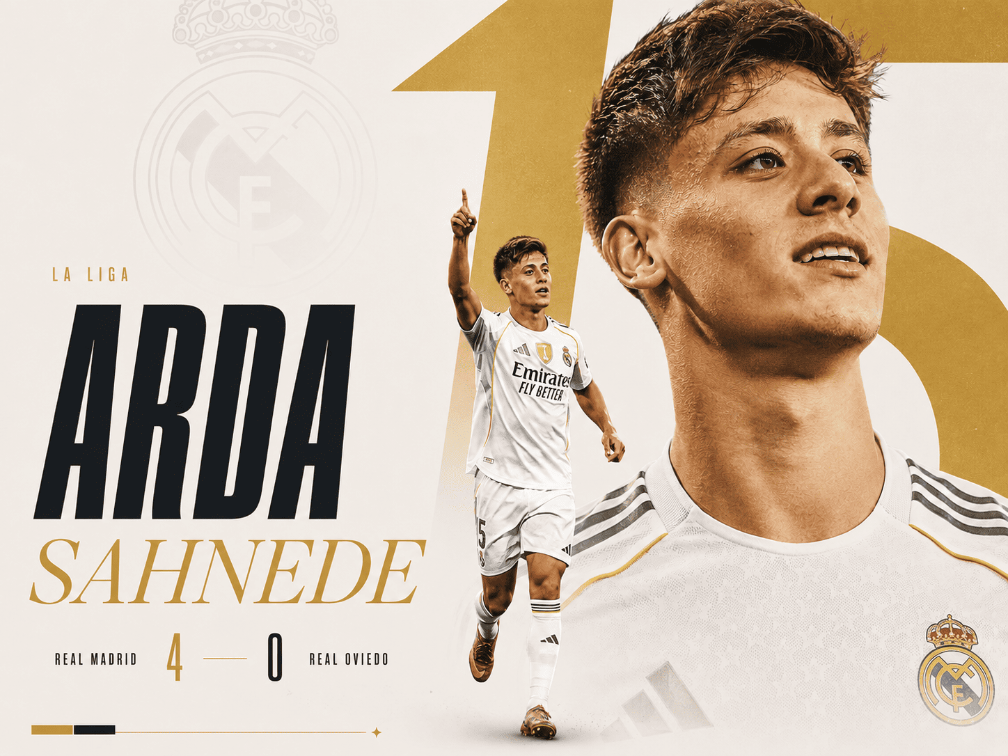 Madrid ilk yarım saatte fişi çekti, Arda skoru belirledi