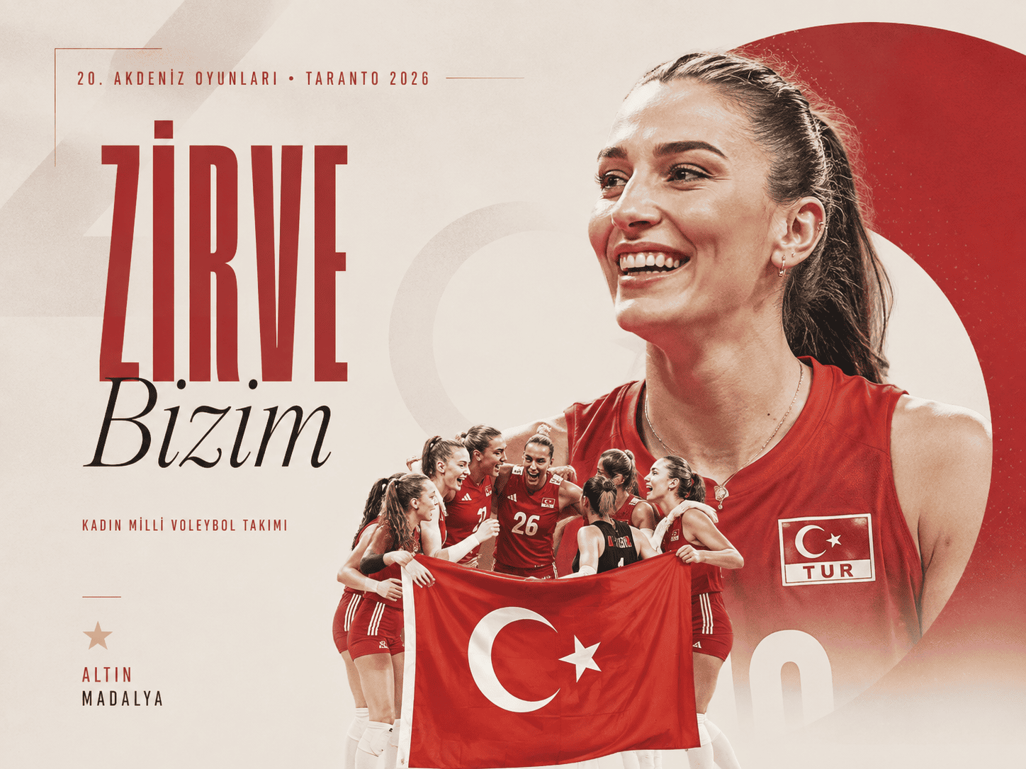 Kadın Milli Voleybol Takımı, Akdeniz Oyunları’nda şampiyon!