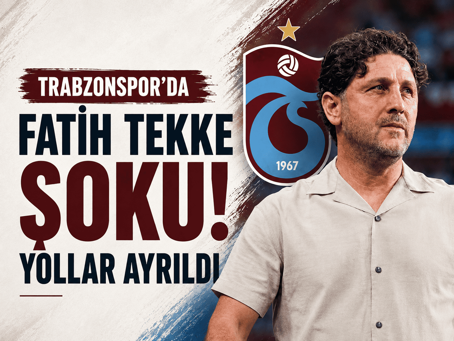 Trabzonspor’da Fatih Tekke şoku! Yollar ayrıldı