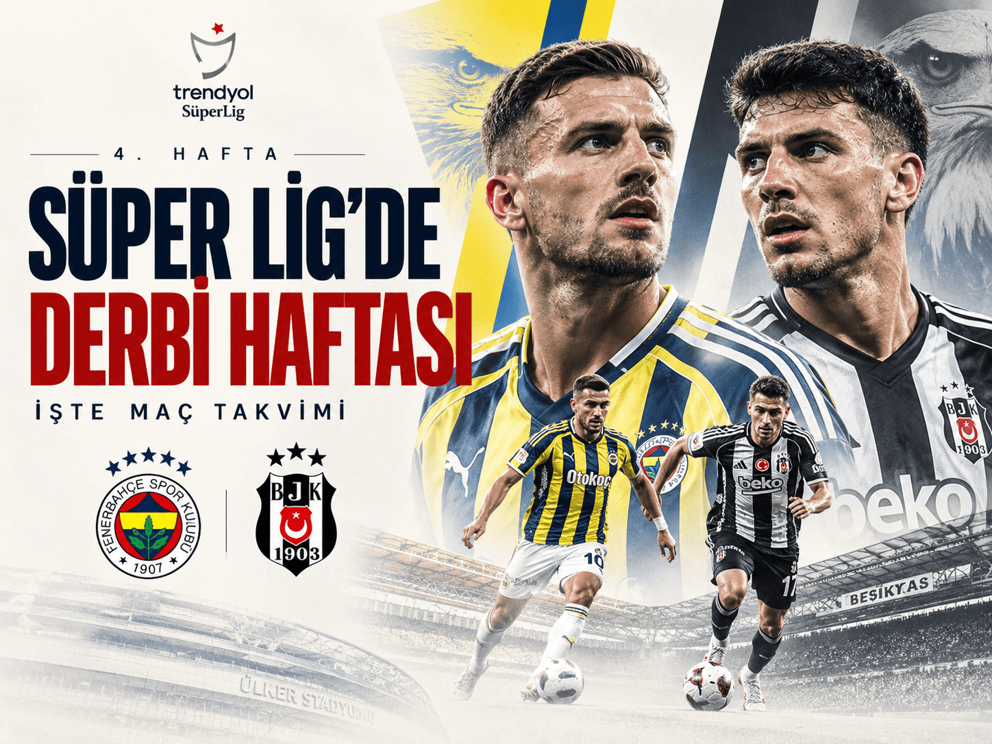 Süper Lig’de derbi haftası: İşte maç takvimi