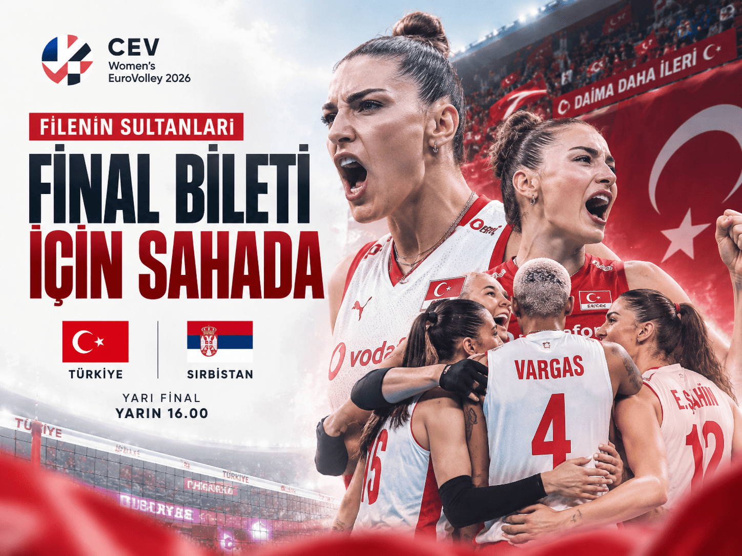 Filenin Sultanları final bileti için Sırbistan karşısında