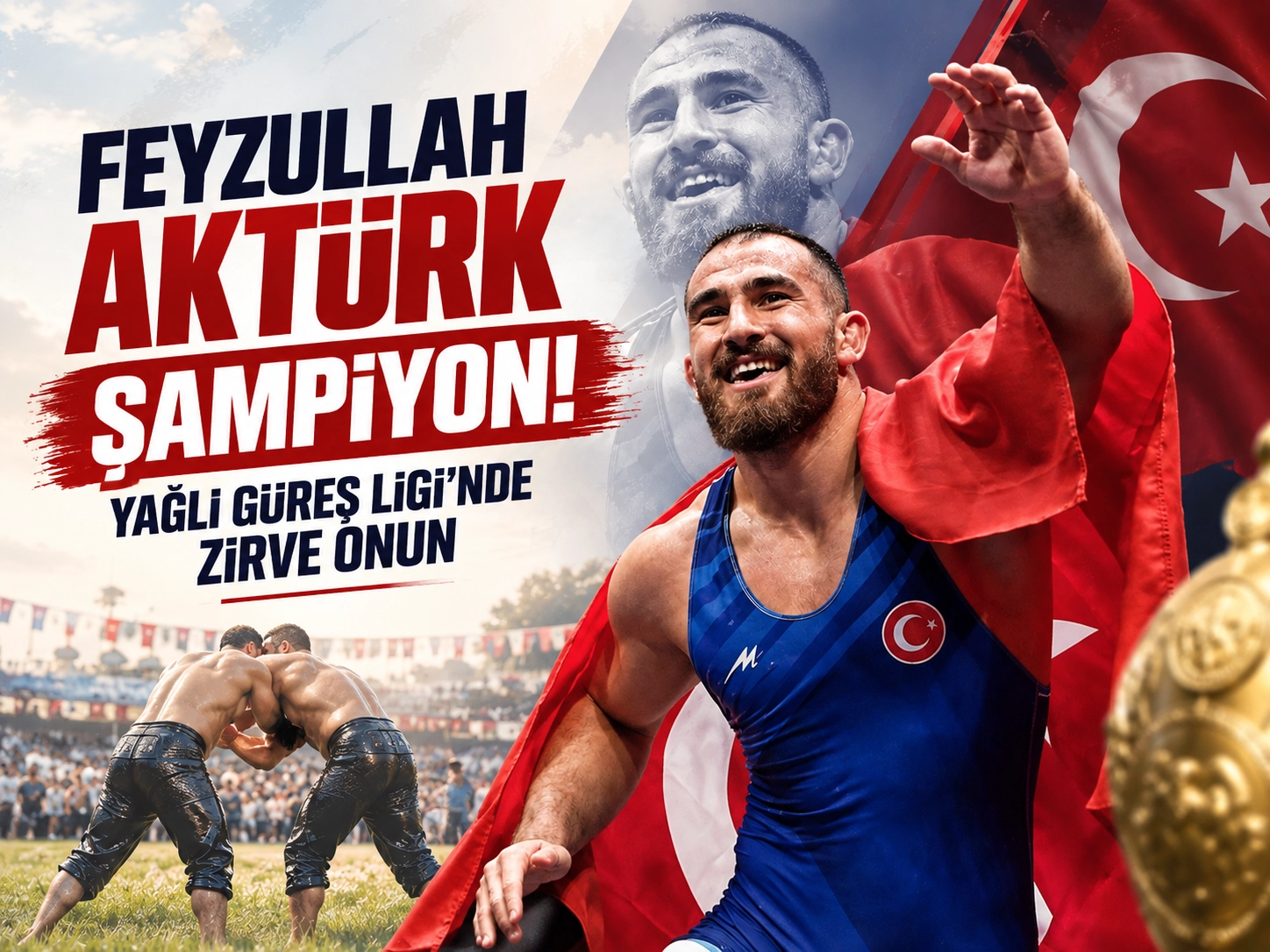 Feyzullah Aktürk şampiyon! Yağlı Güreş Ligi’nde zirve onun