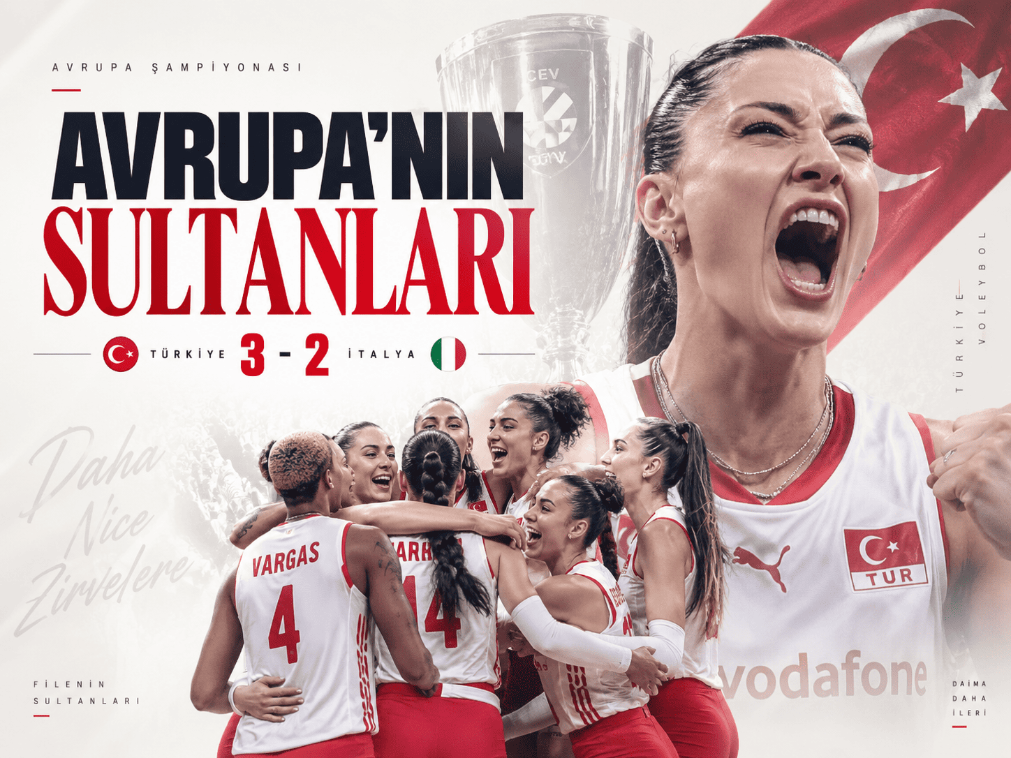Şampiyon Türkiye! Filenin Sultanları İtalya’yı devirdi