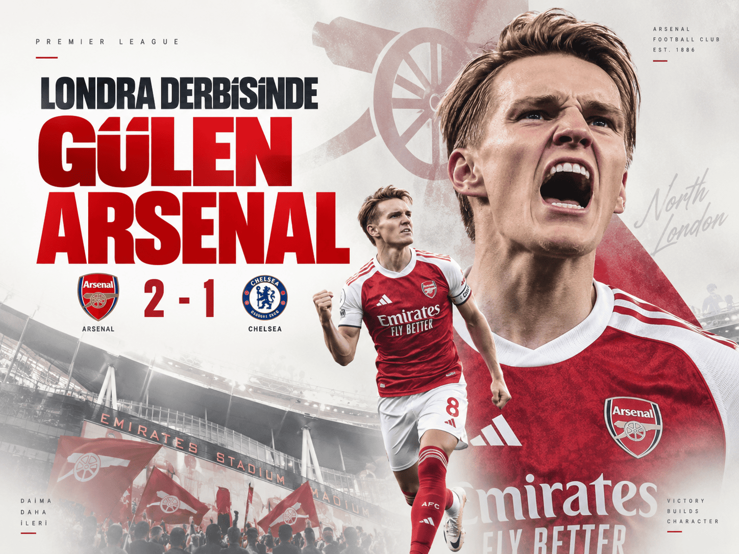 Geri düştü, derbiyi söktü aldı! Arsenal Chelsea’yi yıktı
