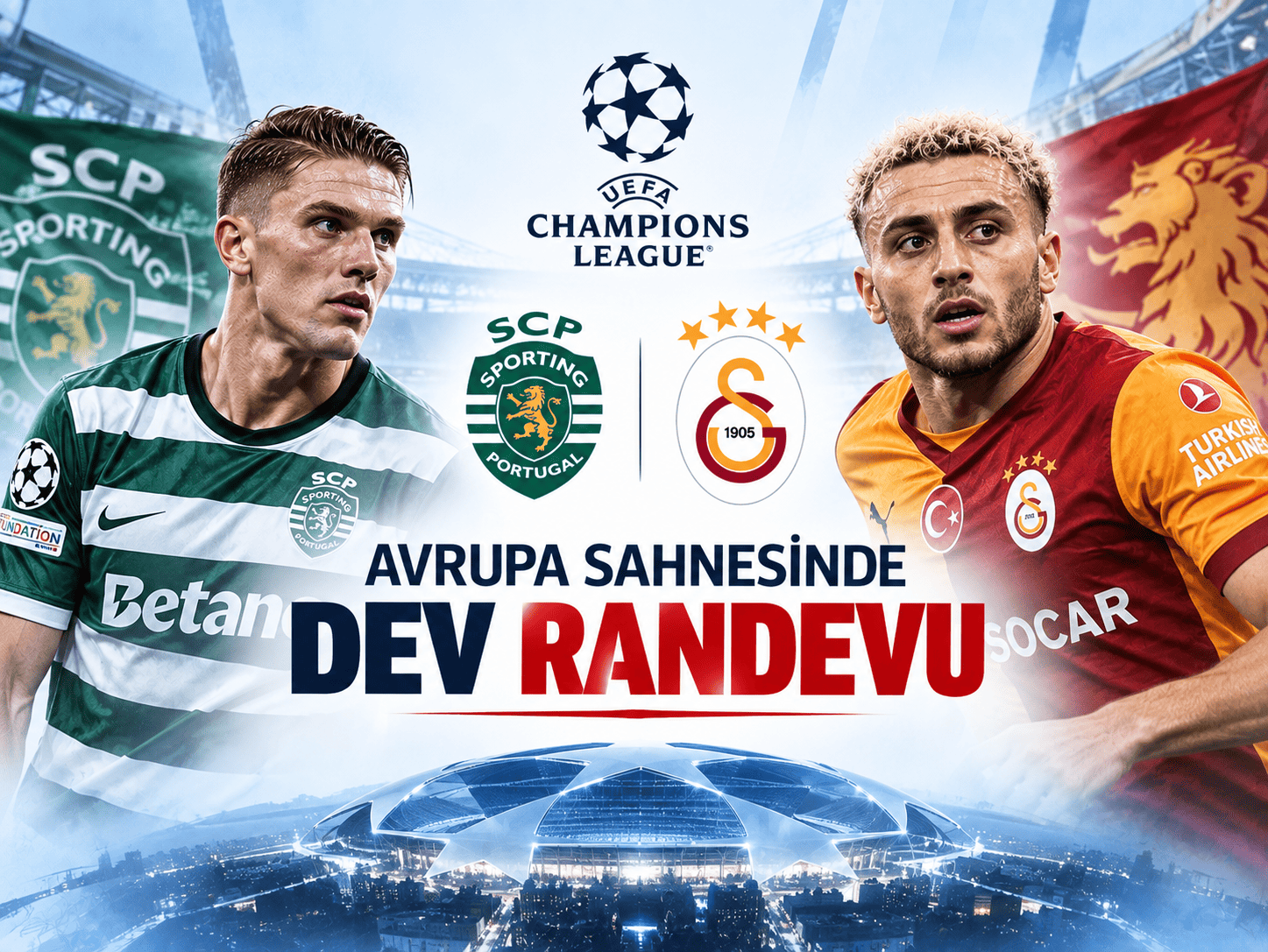 Galatasaray Sporting Lizbon karşısında sahaya çıkıyor