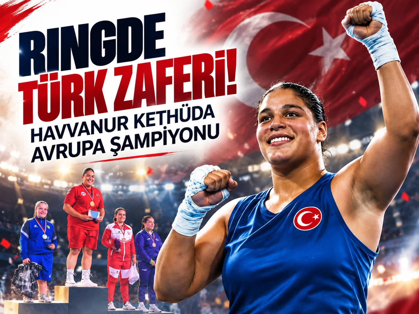 Ringde Türk zaferi! Havvanur Kethüda Avrupa şampiyonu