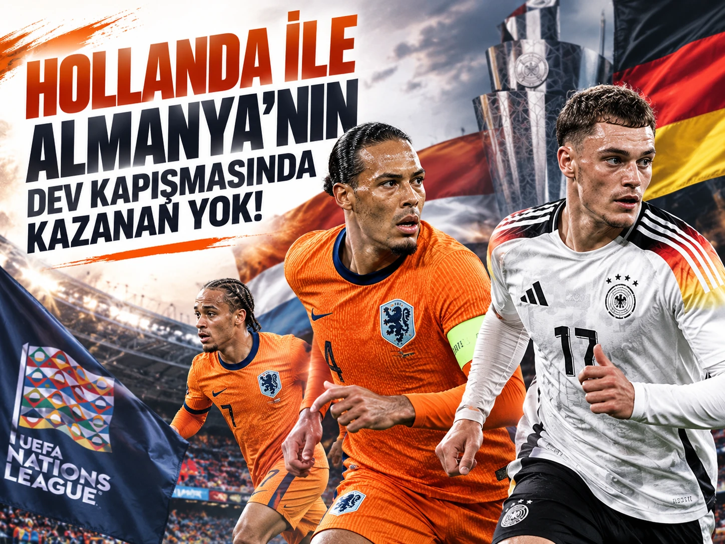 Hollanda ile Almanya'nın dev kapışmasında kazanan yok!