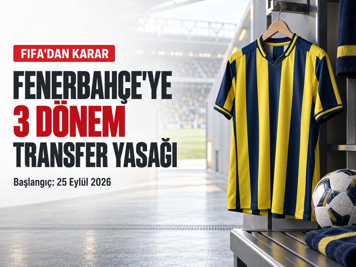 Fenerbahçe’ye üç dönem transfer yasağı: Karar 25 Eylül’de başladı