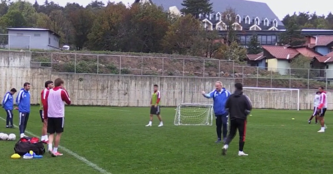 Pendikspor'un Bolu kampında taç atışlarına özel antrenman yapıldı