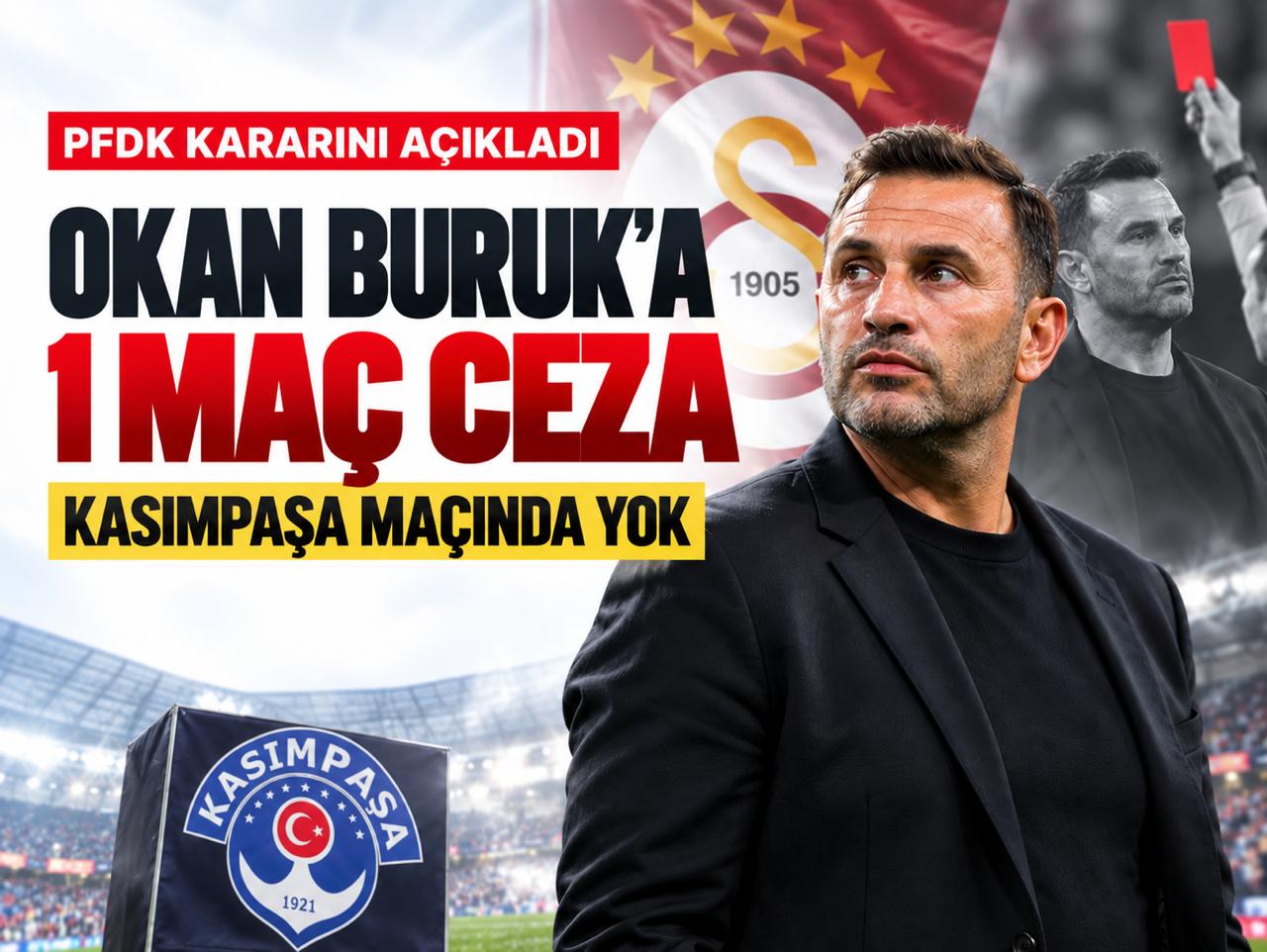 Okan Buruk’a 1 maç ceza: Kasımpaşa maçında yok