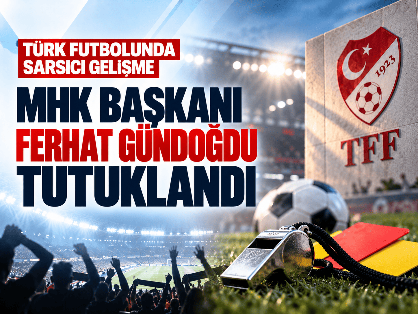 Türk futbolunda sarsıcı gelişme: MHK Başkanı Ferhat Gündoğdu tutuklandı
