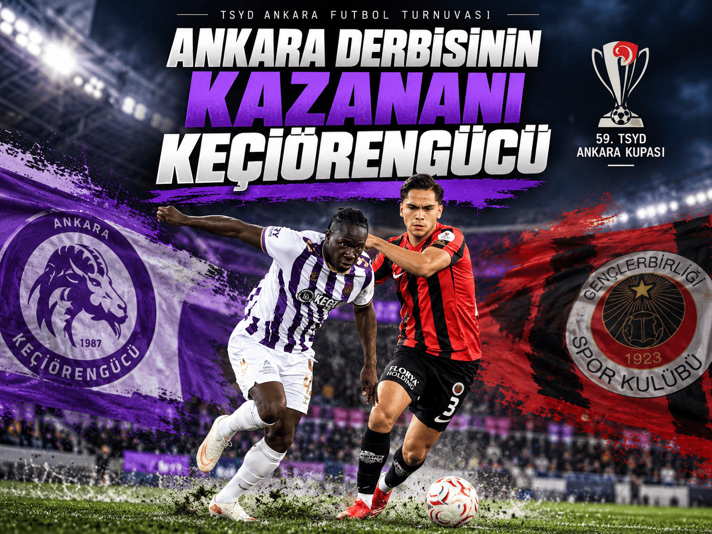 Keçiörengücü Ankara derbisinde güldü! Gençlerbirliği'ni tek golle geçti