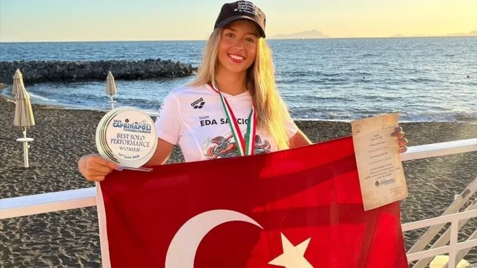 Catalina Kanalı’nı geçen Eda Savcıgil iki unvan kazandı