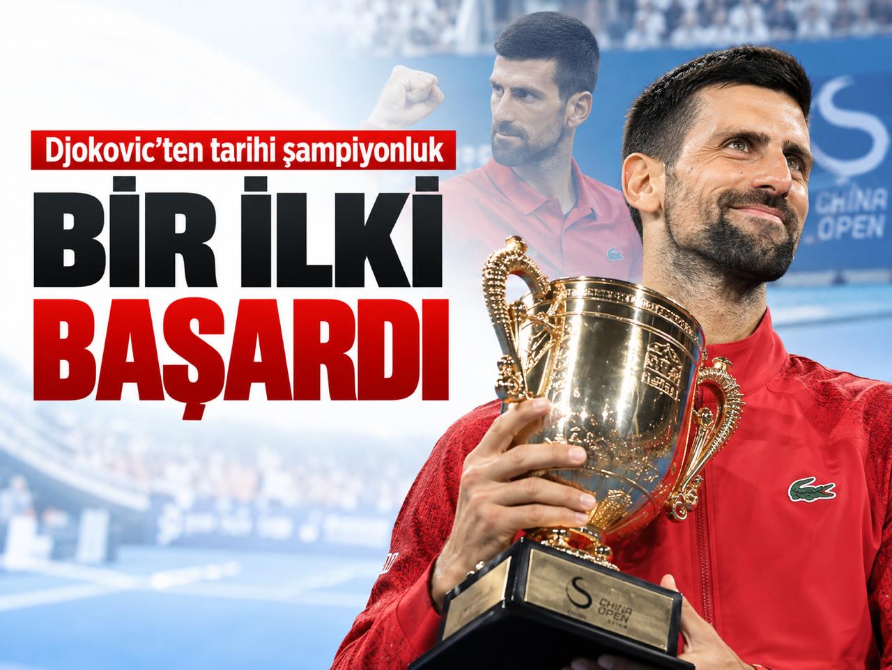 Djokovic'ten tarihi şampiyonluk: Bir ilki başardı