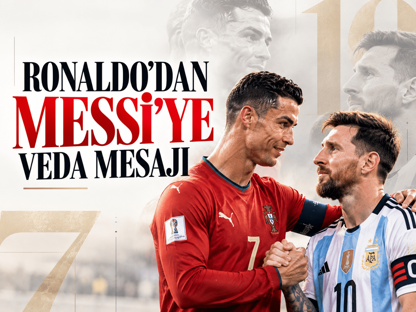 Ronaldo’dan Messi’ye duygusal veda mesajı