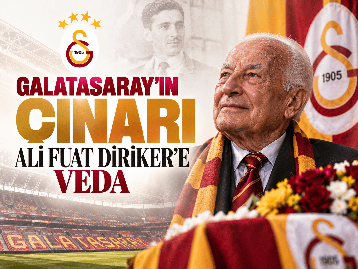 Galatasaray’ın çınarı Ali Fuat Diriker’e veda