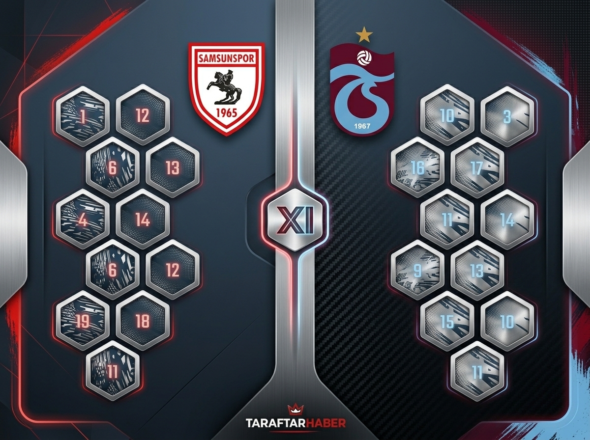 Samsunspor–Trabzonspor maçına doğru: İşte açıklanan kadrolar