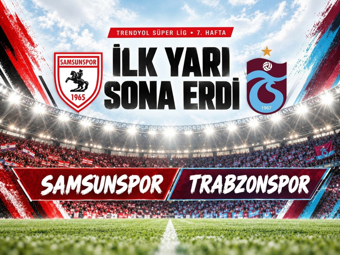 Samsunspor–Trabzonspor maçında devre arasına kim önde girdi?