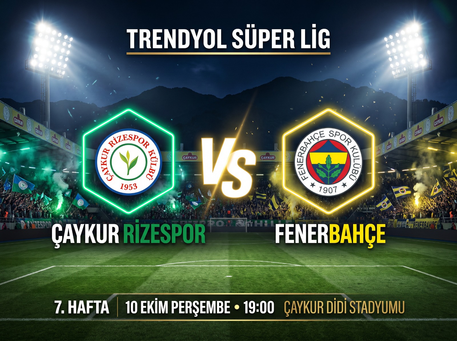 Fenerbahçe, Rizespor karşısında 3 puan için sahada