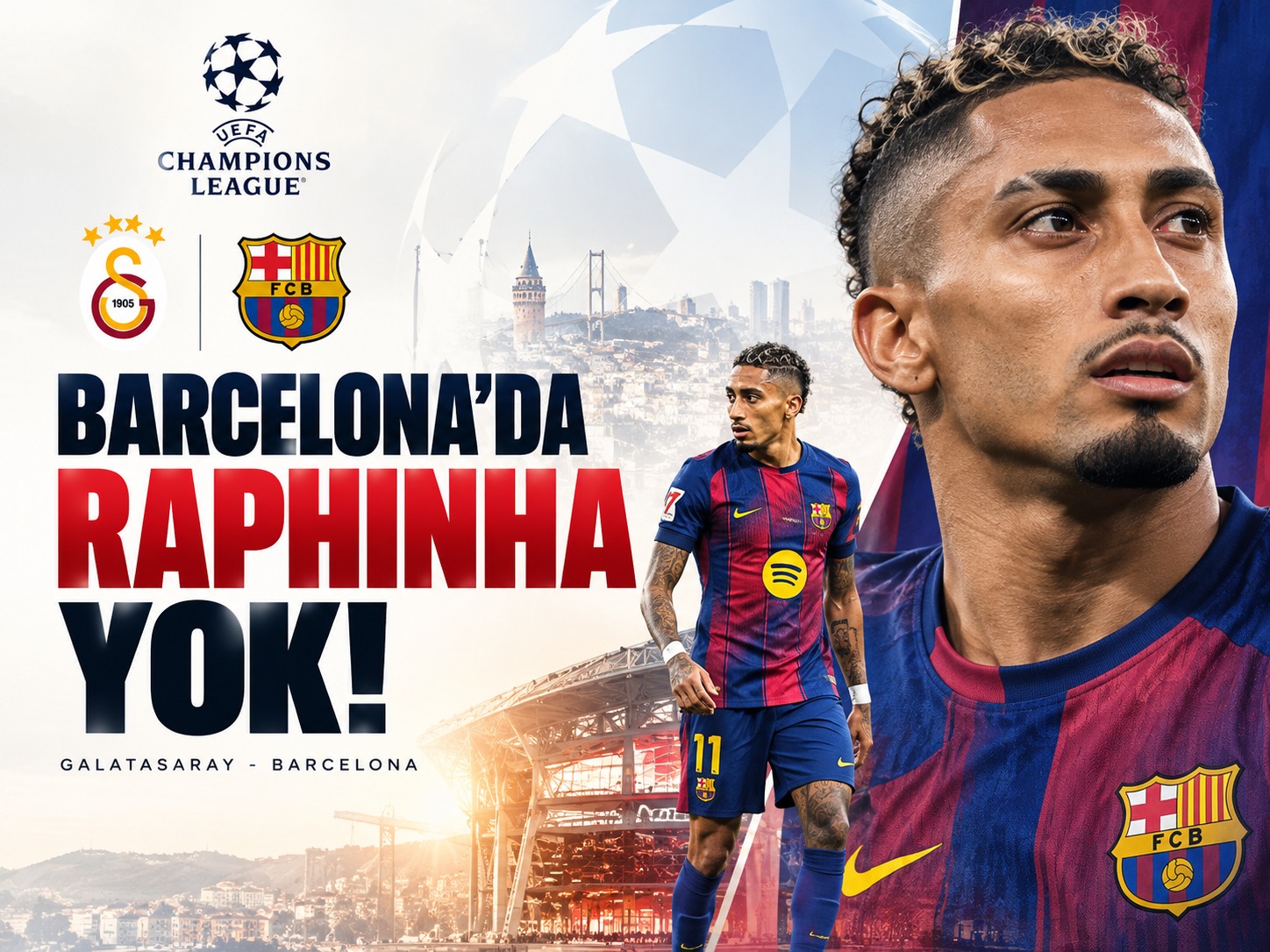 Galatasaray maçı öncesi Barcelona’da 4 eksik