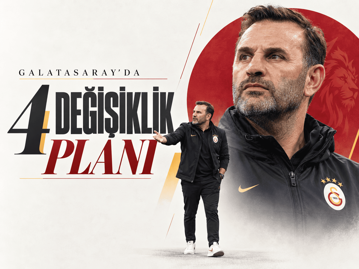 Galatasaray'da 4 değişiklik: İki yıldız kulübeye