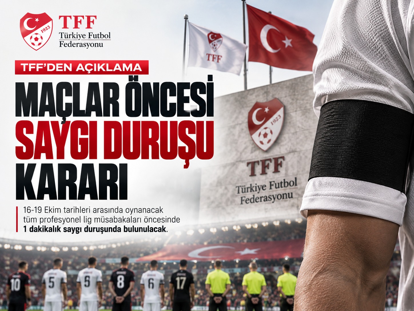 Türk futbolunda saygı duruşu kararı!