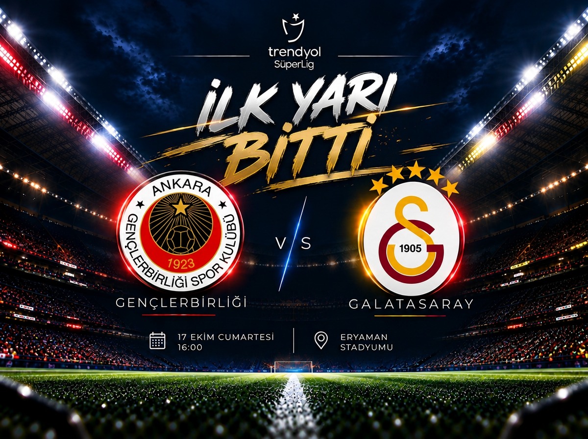 Gençlerbirliği-Ankara karşılaşmasında ilk yarı sona erdi